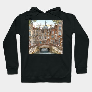 Copenhagen city drawing Hoodie